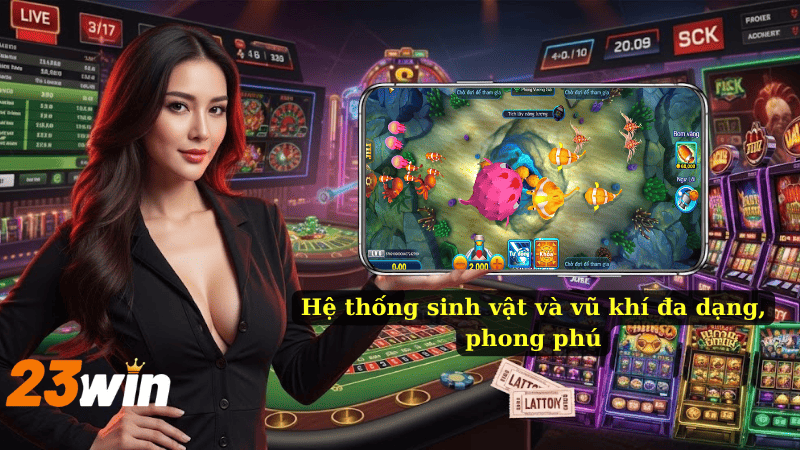 Hệ thống sinh vật và vũ khí đa dạng, phong phú