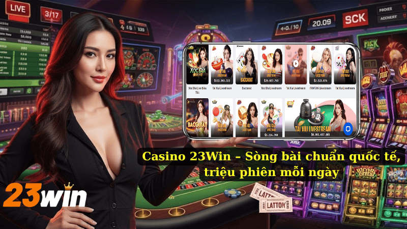 Casino 23Win – Sòng bài chuẩn quốc tế, triệu phiên mỗi ngày