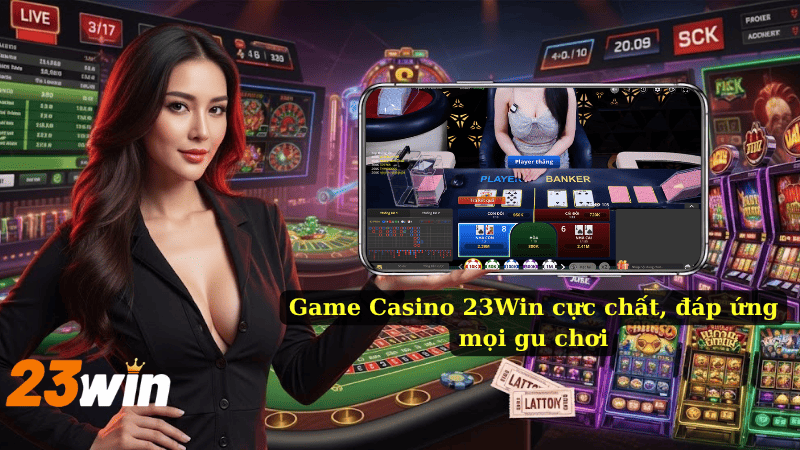 Game Casino 23Win cực chất, đáp ứng mọi gu chơi