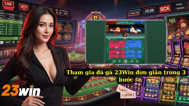 Tham gia đá gà 23Win đơn giản trong 3 bước