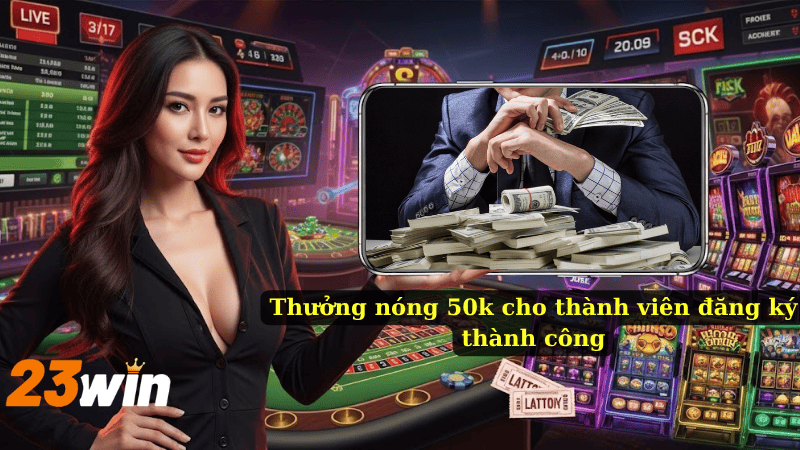 Thưởng nóng 50k cho thành viên đăng ký thành công