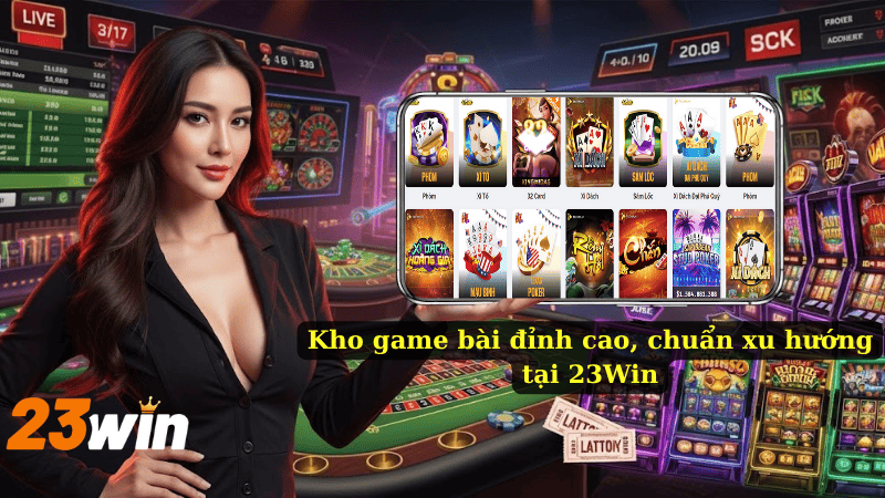 Kho game bài đỉnh cao, chuẩn xu hướng tại 23Win