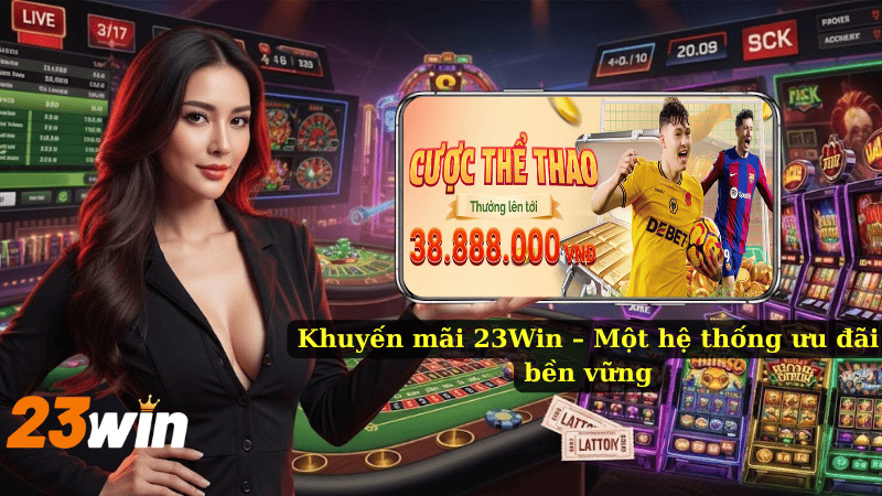 Khuyến mãi 23Win – Một hệ thống ưu đãi bền vững