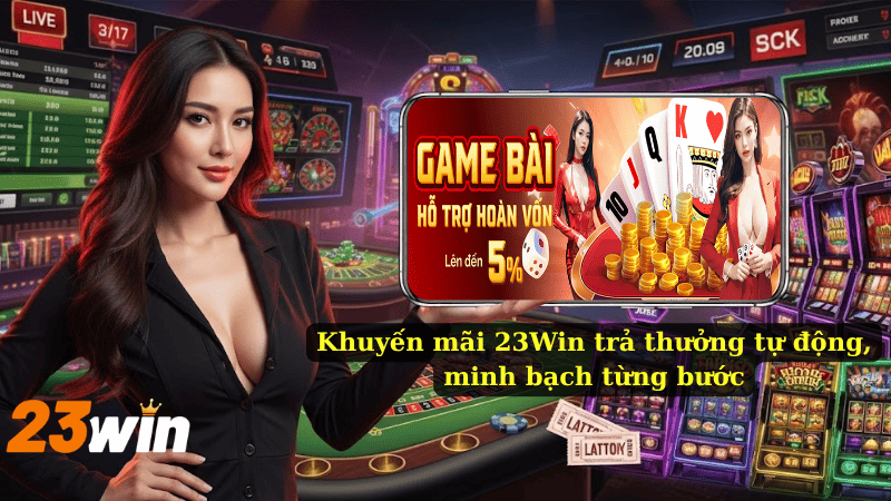 Khuyến mãi 23Win trả thưởng tự động, minh bạch từng bước