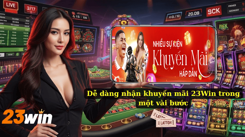 Dễ dàng nhận khuyến mãi 23Win trong một vài bước