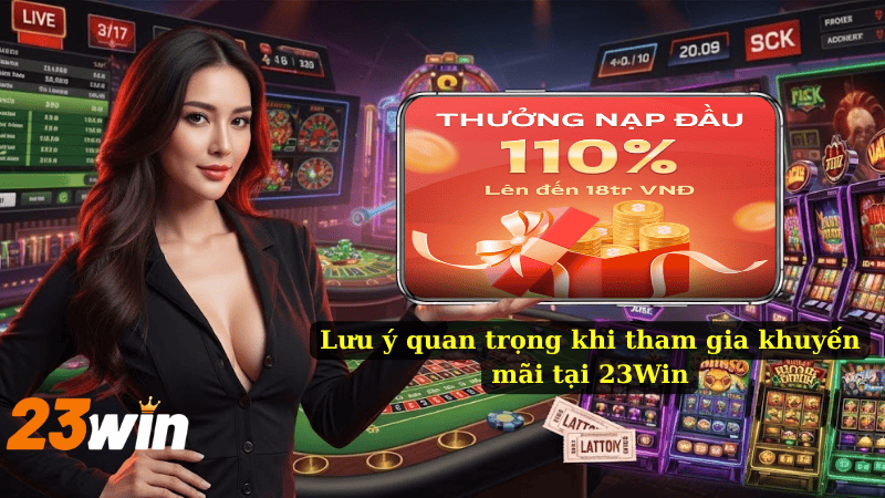 Lưu ý quan trọng khi tham gia khuyến mãi tại 23Win