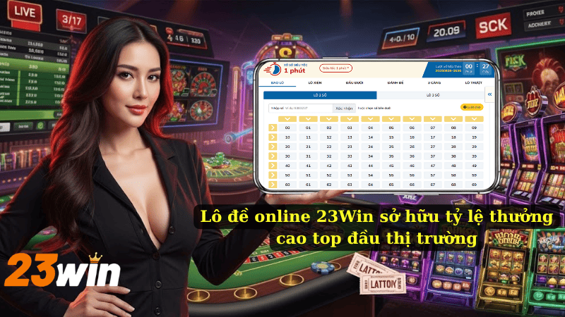Lô đề online 23Win sở hữu tỷ lệ thưởng cao top đầu thị trường