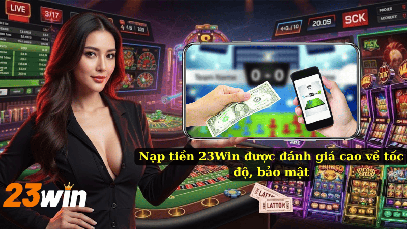 Nạp tiền 23Win được đánh giá cao về tốc độ, bảo mật