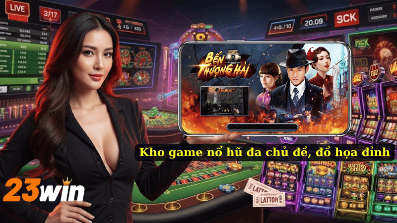 Kho game nổ hũ đa chủ đề, đồ họa đỉnh