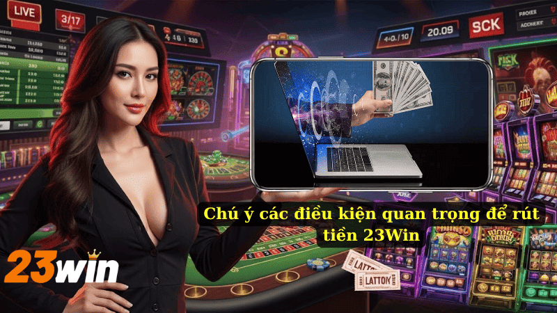 Chú ý các điều kiện quan trọng để rút tiền 23Win