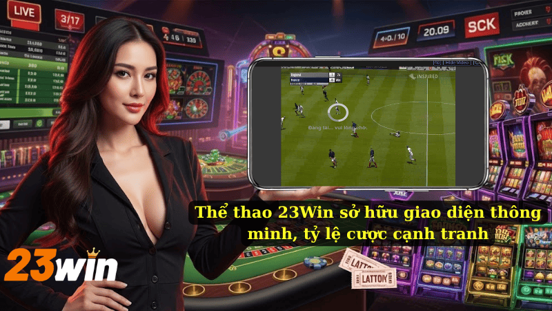 Thể thao 23Win sở hữu giao diện thông minh, tỷ lệ cược cạnh tranh